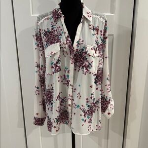 Kohl’s Candie's NWT 
Floral Print High Low Blouse